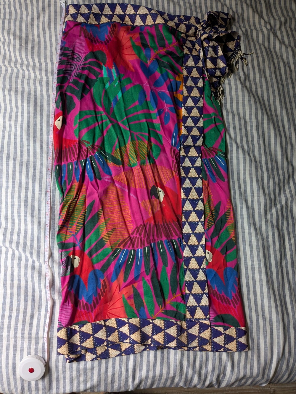 FARM RIO Wrap Midi Skirt- Tropical Print